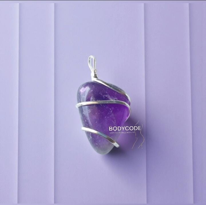 Amethyst Tumble Pendant 
₹ - 1500/- + certificate