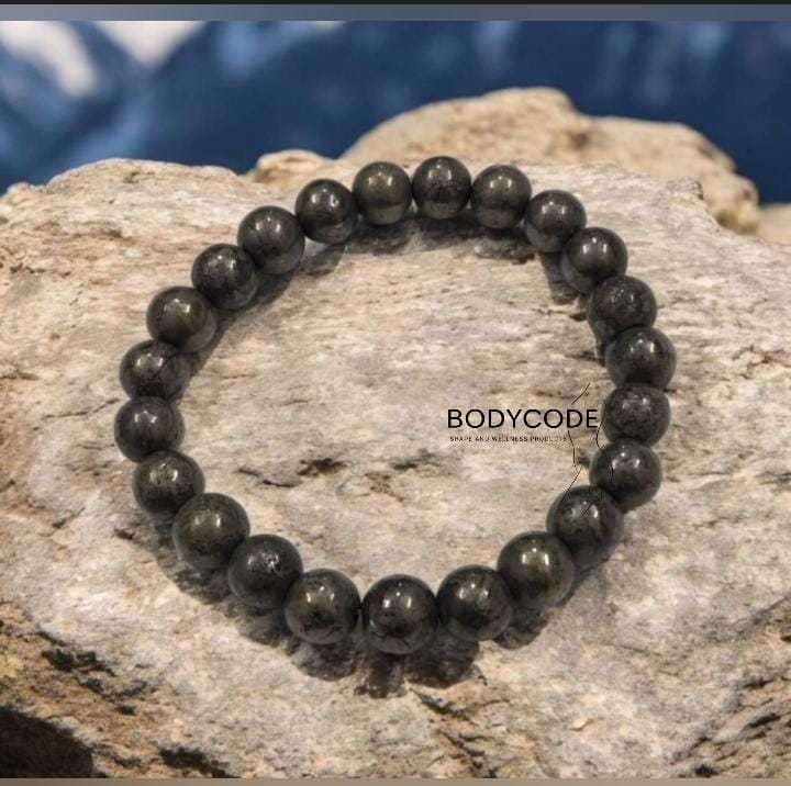 Iron pyrite Bracelet 8 mm. 
₹- 2500/-