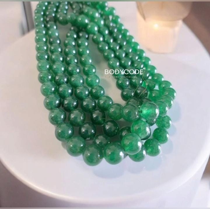 Green Jade stone's God of heaven strings used for Good fortune abundance prosperity wealth & Wisdom
₹ - 3500/- + Certificate