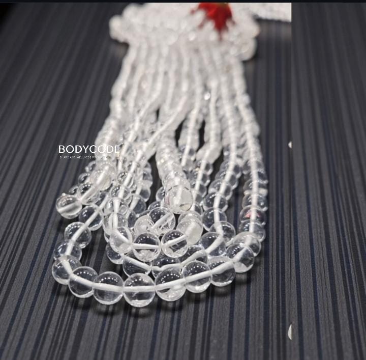 Clear Quartz strings
For help open the chakras and develop intuition & physical abilities 
₹ - 3500/- + Certificate
